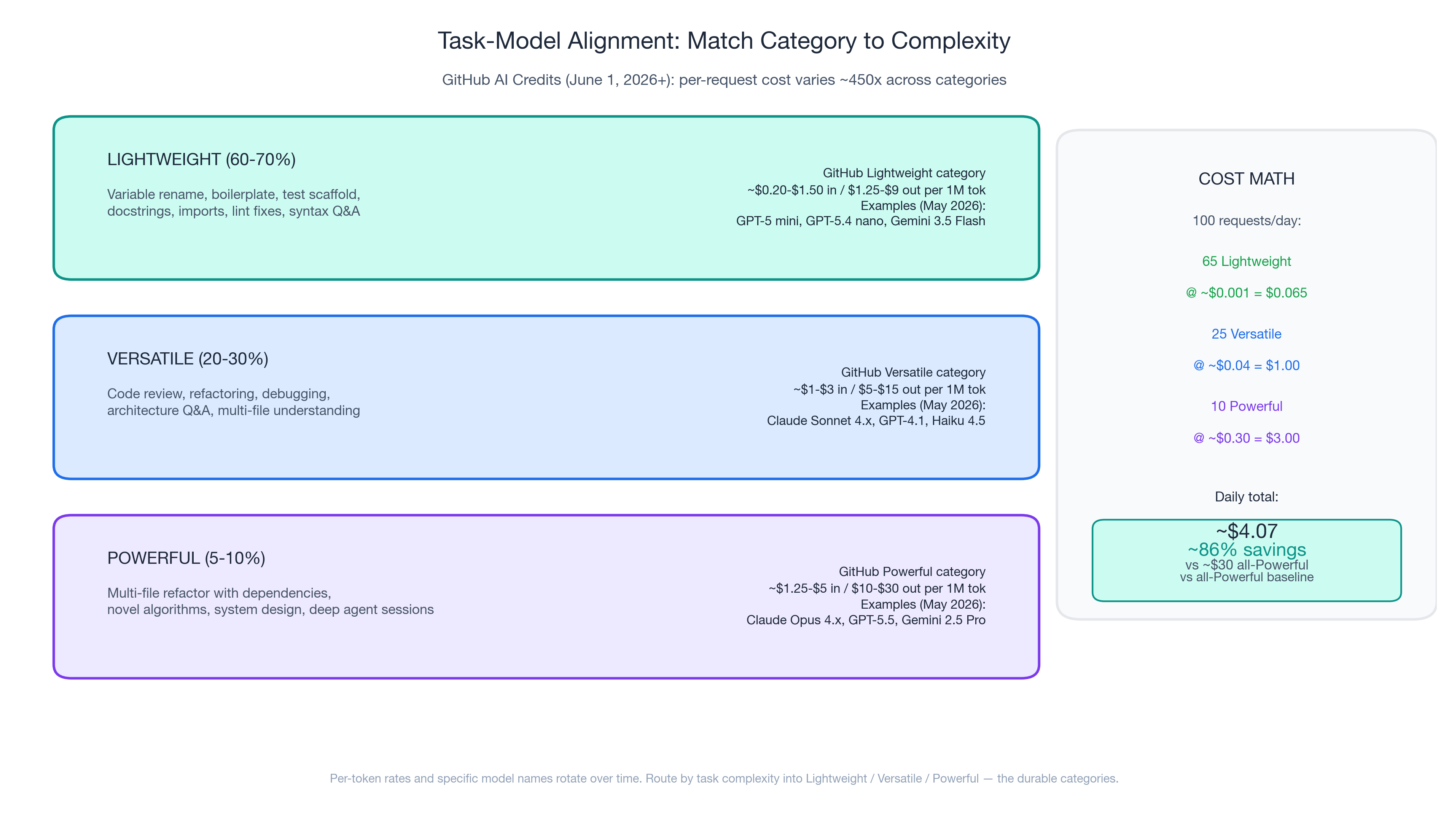 Task-Model Alignment: Matching capability to complexity